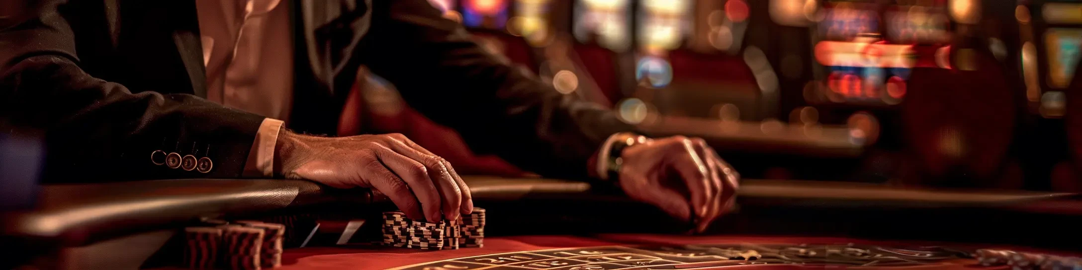 joueur de baccarat dans un casino