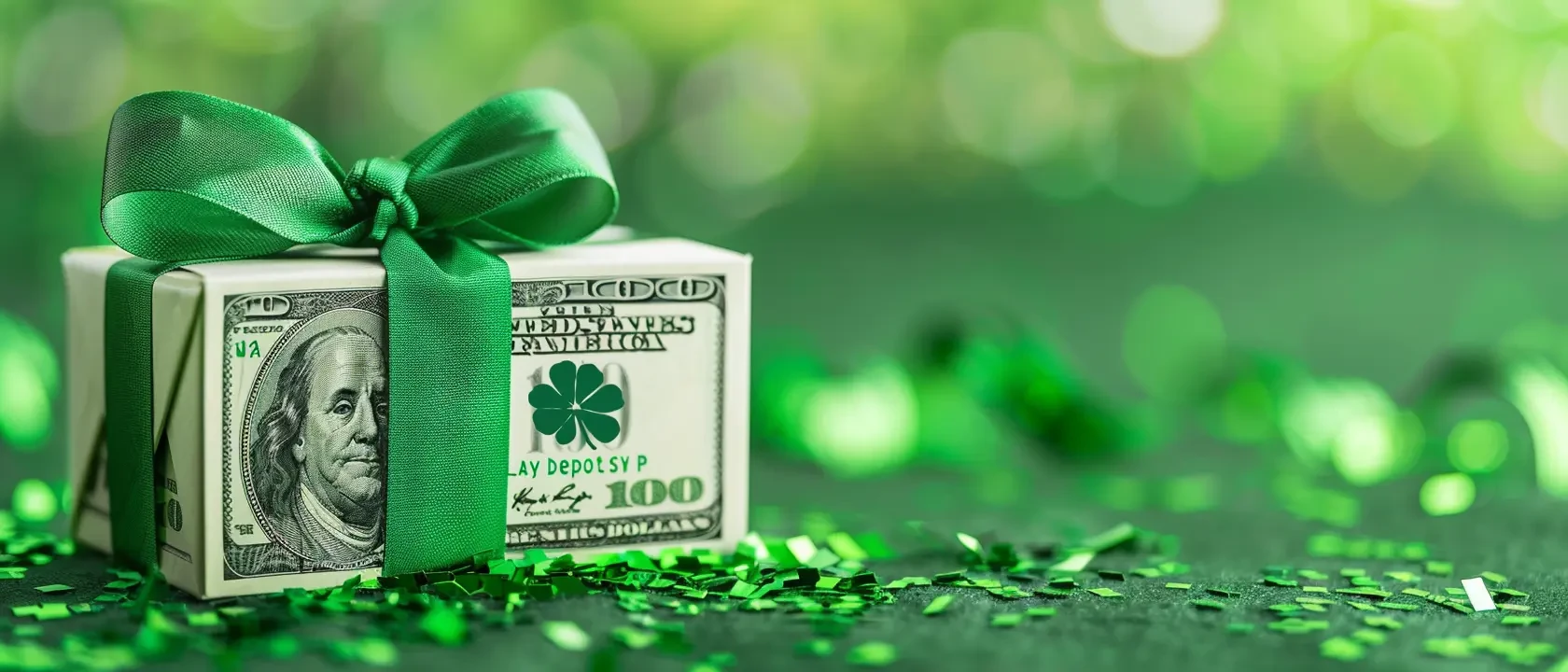 Bonus sans d&eacute;p&ocirc;t gift green dollar