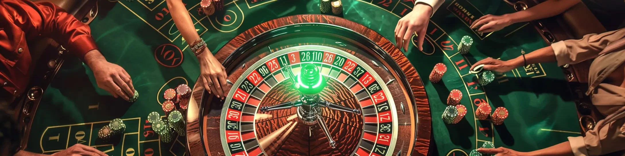 Image de joueurs jouant &agrave; la roulette de casino